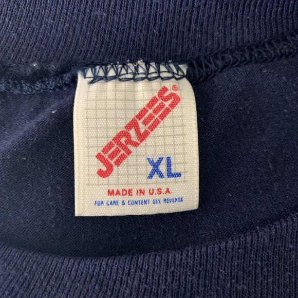 Vintage 90s Myrtle Beach Crewneck T Shirt XL Blue Single Stitch Short Sleeves - Picture 6 of 6